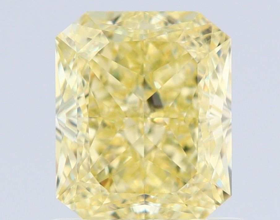 1.53 Carat Radiant Diamond Fancy Light Yellow VS1