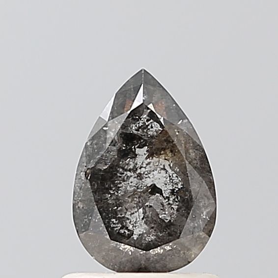 0.83 Carat Pear Diamond Salt and Pepper VS2