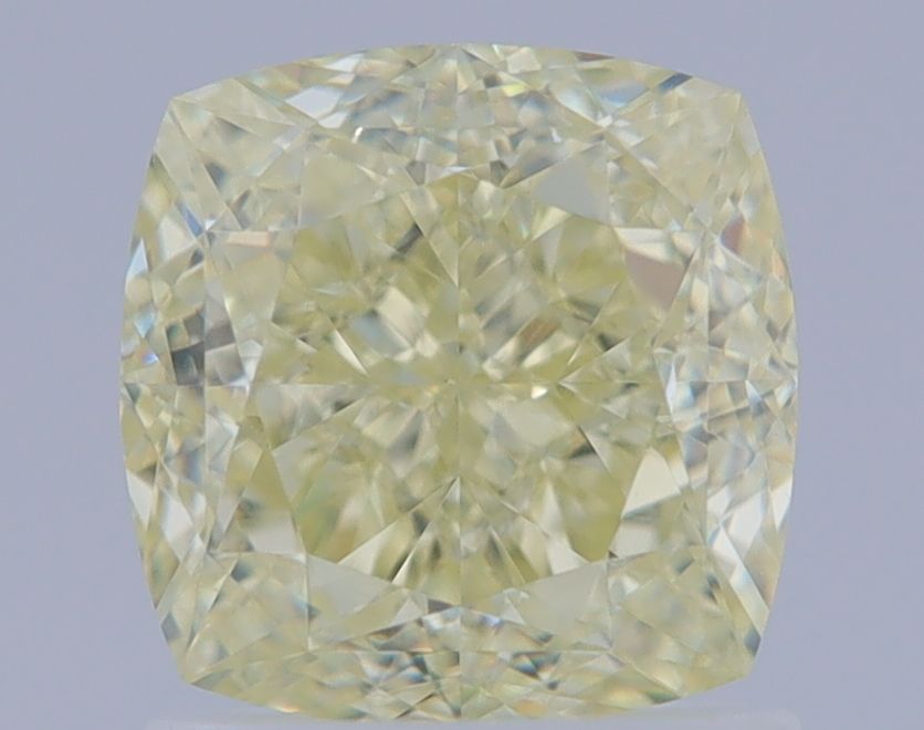 1.62 Carat Cushion brilliant Diamond Fancy Light Yellow VS2