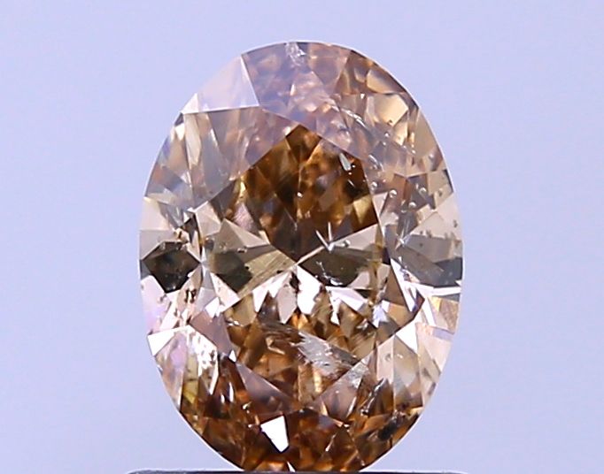 1.08 Carat Oval Diamond Light Brown I1