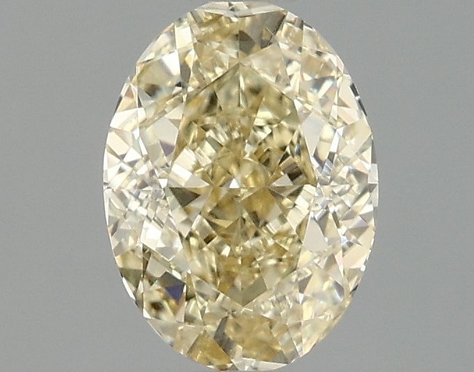 1.03 carat fancy intense yellow VS1 EX Cut IGI oval diamond