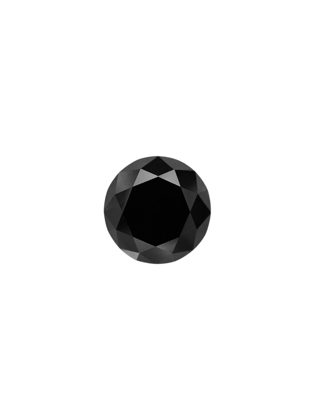0.37 Carat Round Diamond Fancy Black VVS2
