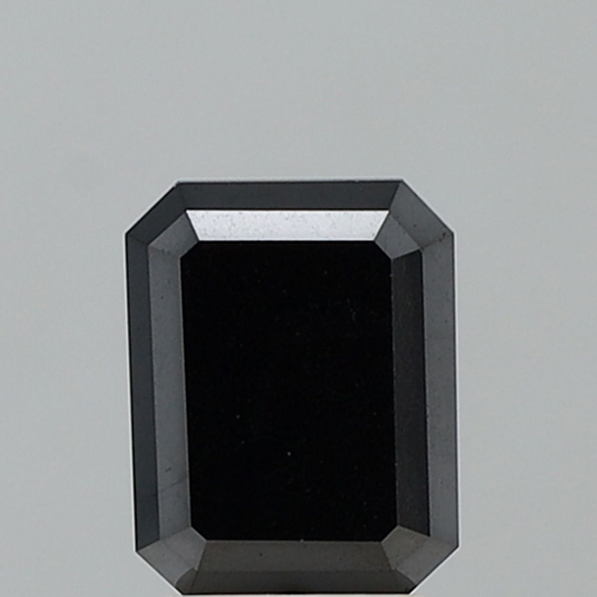 2.75 Carat Emerald Diamond Black VVS1