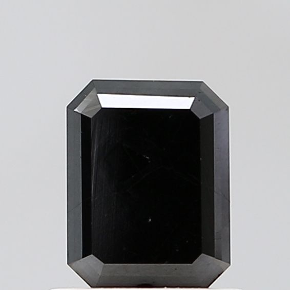 1 Carat Emerald Diamond Black VVS2