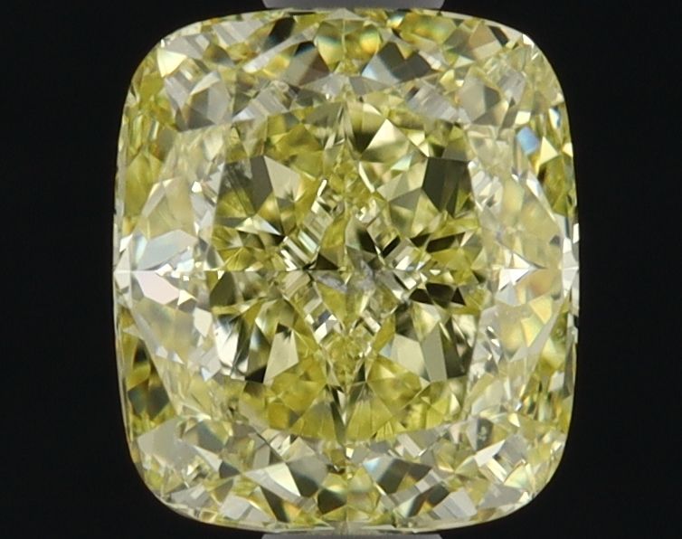 1 Carat Cushion brilliant Diamond Fancy Yellow SI2