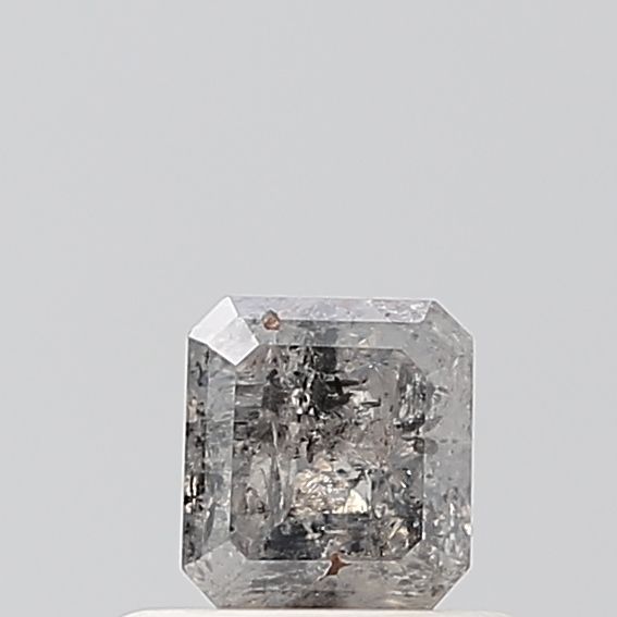 0.49 Carat Emerald Diamond Salt and Pepper VS1