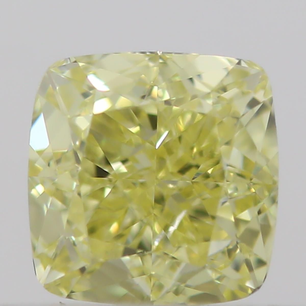 0.5 Carat Cushion brilliant Diamond Fancy  Yellow VVS1