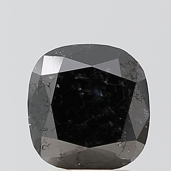 1.52 Carat Cushion brilliant Diamond Black VS2