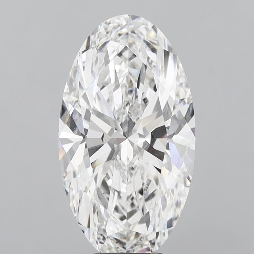 6.10 ct. oval Lab Grown Diamond front image