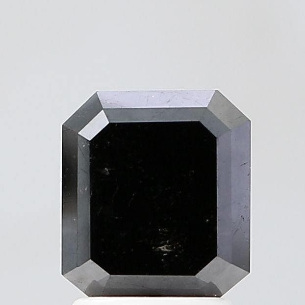 1.95 Carat Emerald Diamond Fancy Black VS2