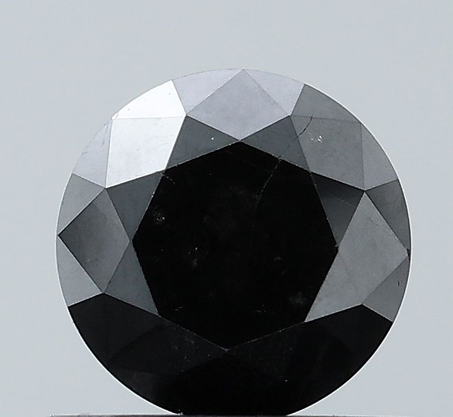 0.75 Carat Round Diamond Black VVS2