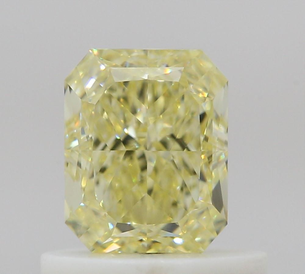 0.7 Carat Radiant Diamond Fancy Yellow VS2