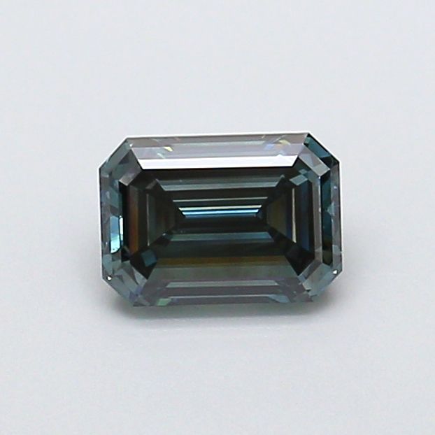 1.06 carat fancy deep blue VS1 EX Cut IGI emerald diamond