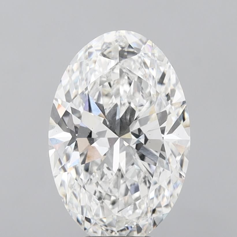 6.08 ct. oval Lab Grown Diamond front image