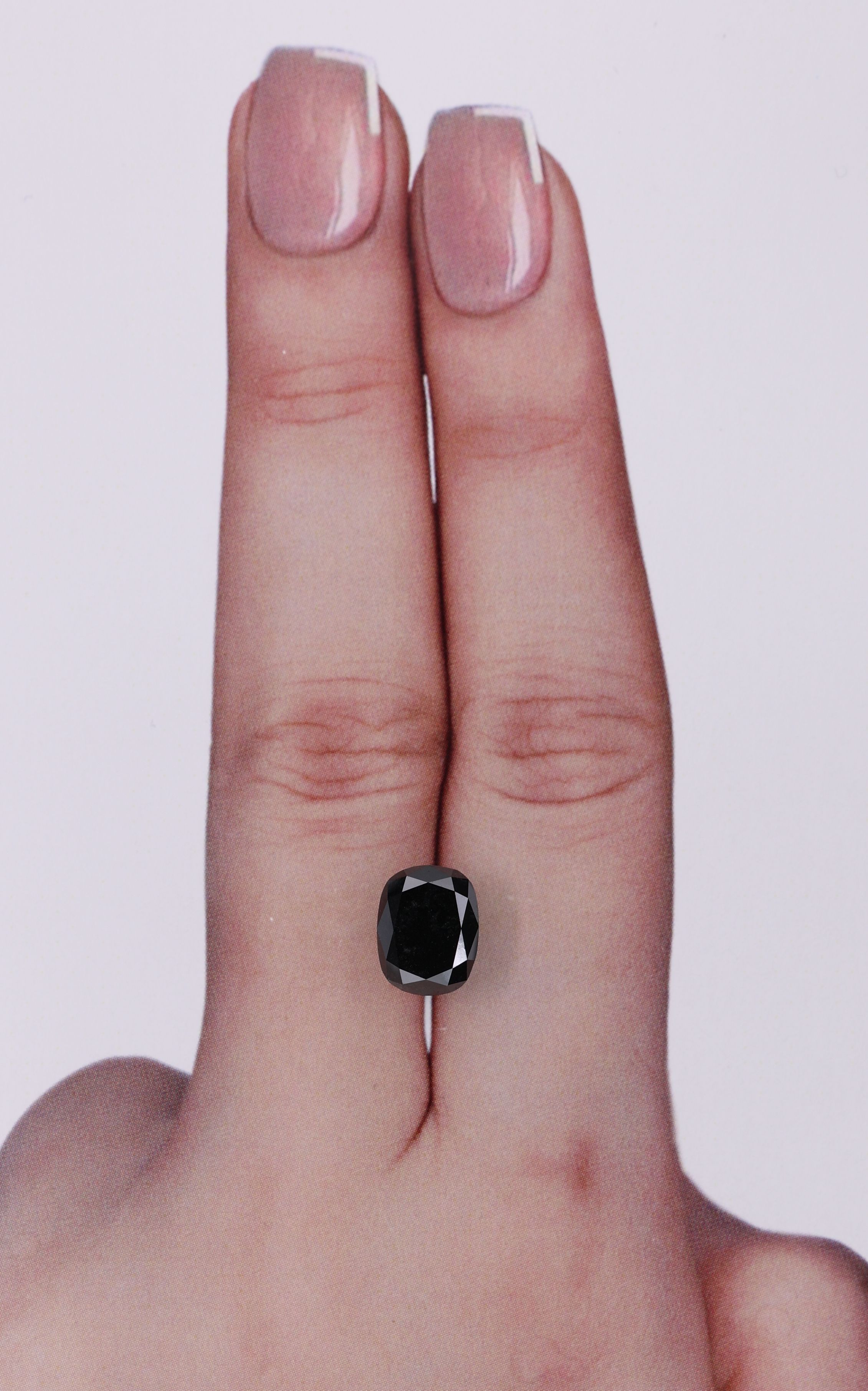 2.65 Carat Cushion brilliant Diamond Fancy Black VVS2