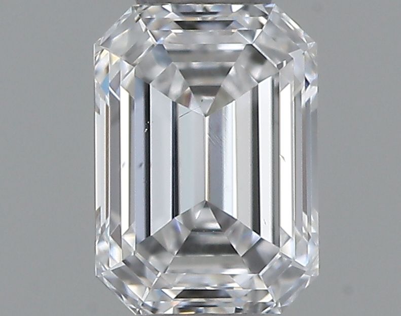 Diament szmaragdowy, 0.37 ct, D, SI1