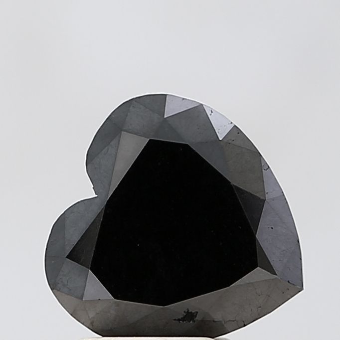 2.78 Carat Heart Diamond Black VS1