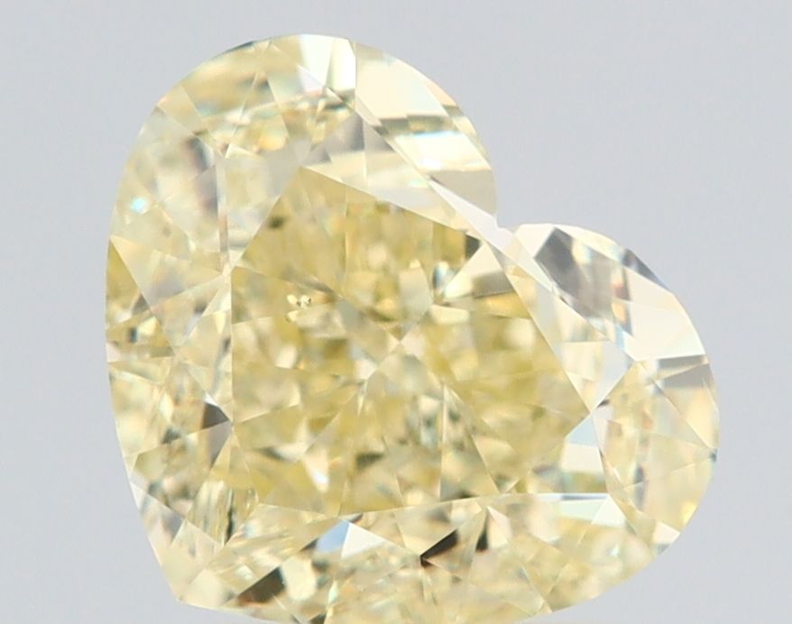 2.02 Carat Heart Diamond Fancy Light Yellow VS2