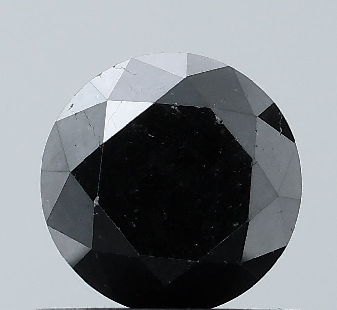 0.94 Carat Round Diamond Black VVS2