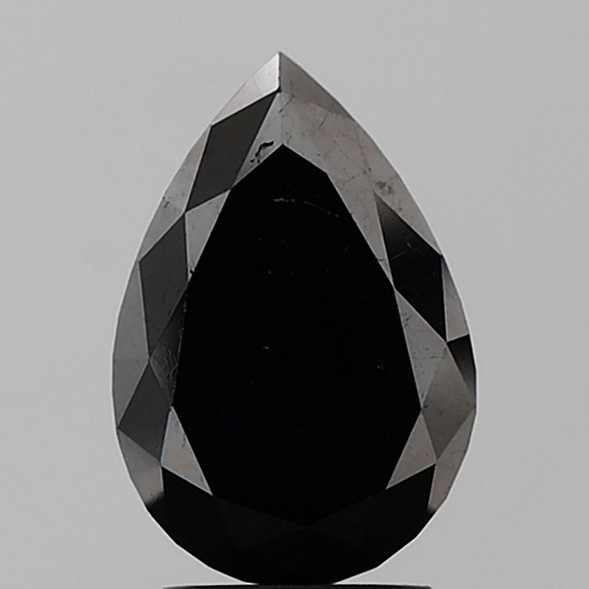 3.42 Carat Pear Diamond Black VS1
