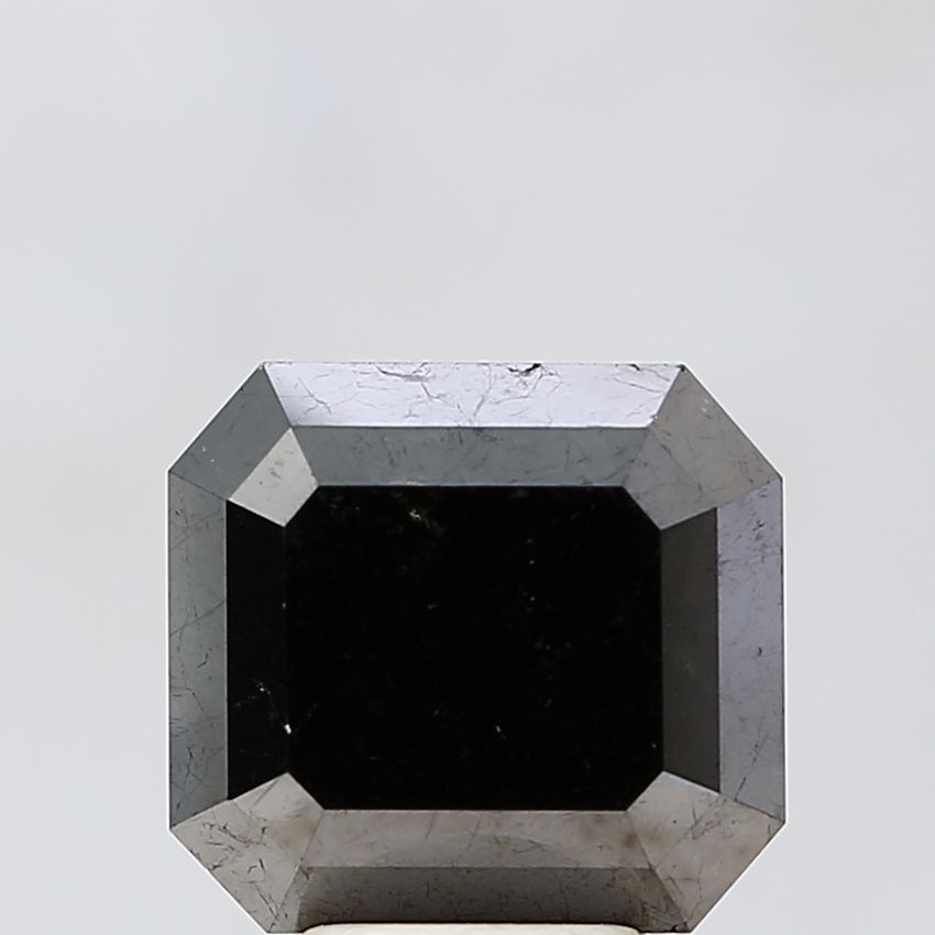 5.01 Carat Emerald Diamond Fancy Black VS1