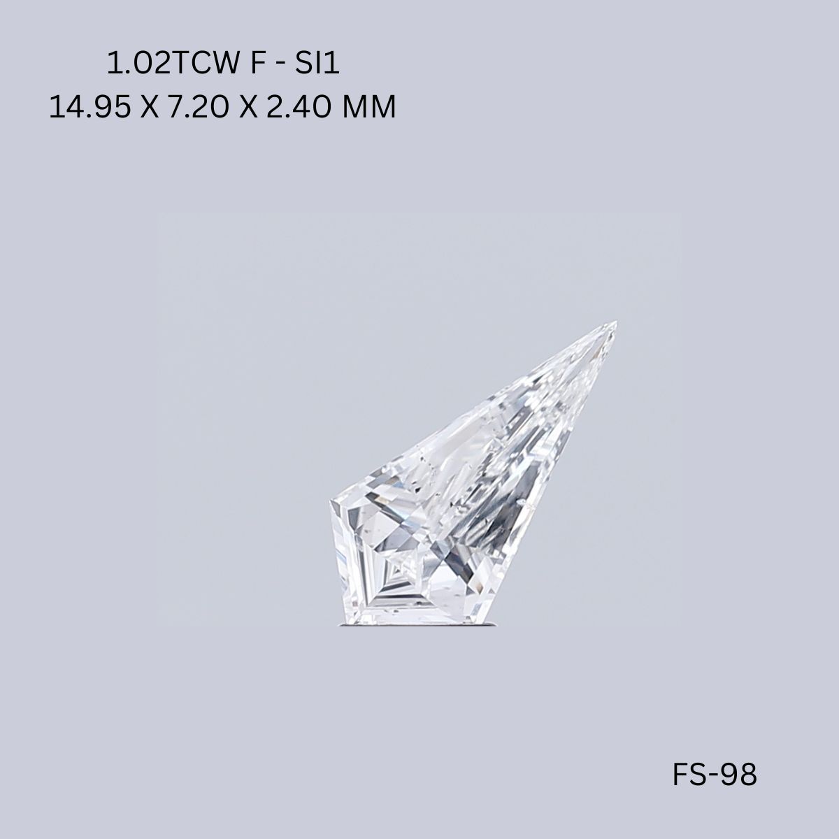 1.02 Carat Kite Diamond F SI1