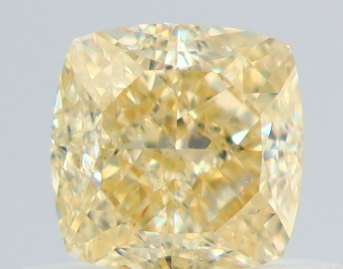 0.68 Carat Cushion brilliant Diamond Fancy Yellow VS1