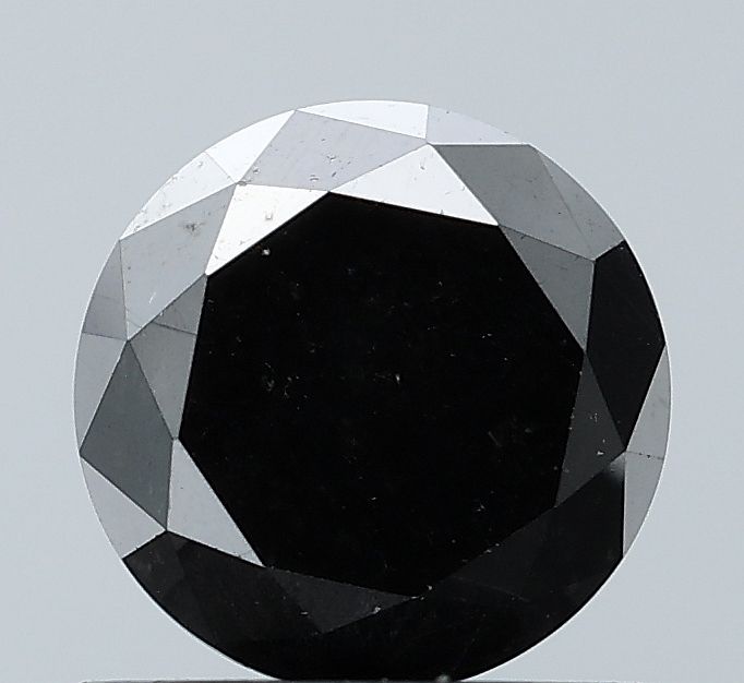 0.92 Carat Round Diamond Black VVS2