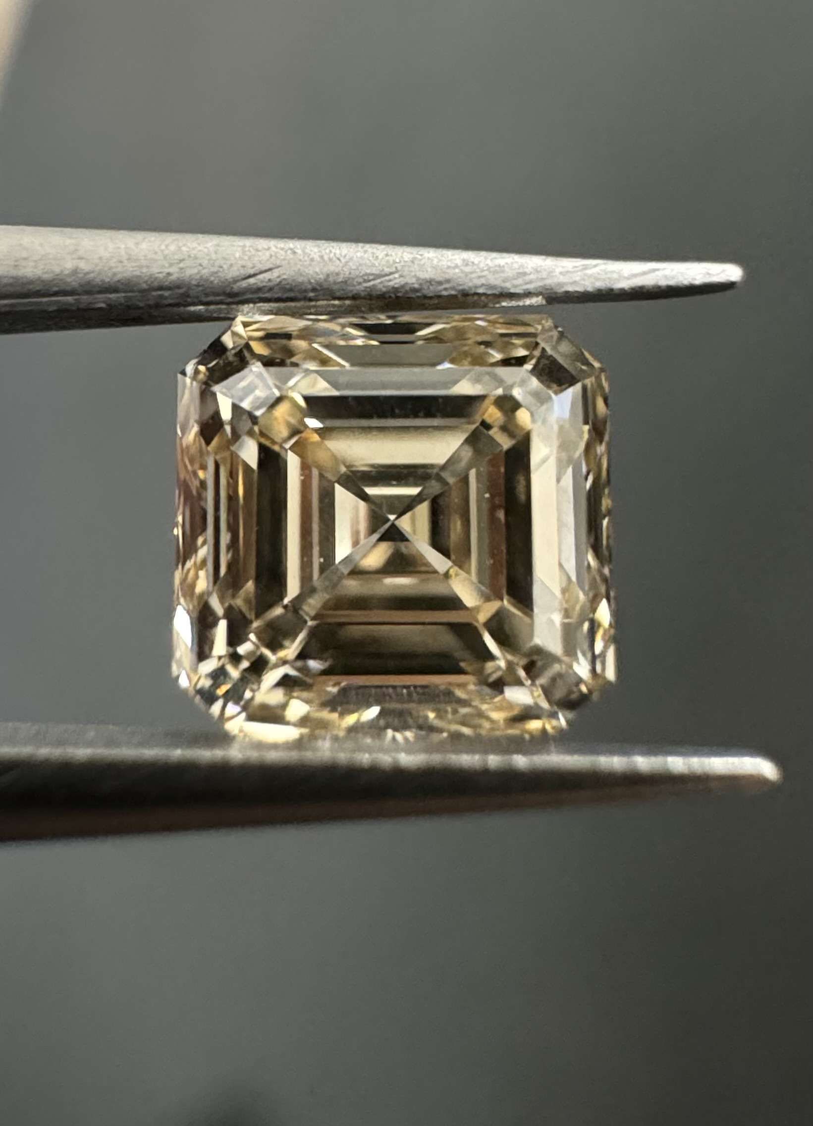 1.01 Carat Square emerald Diamond W-X VS1