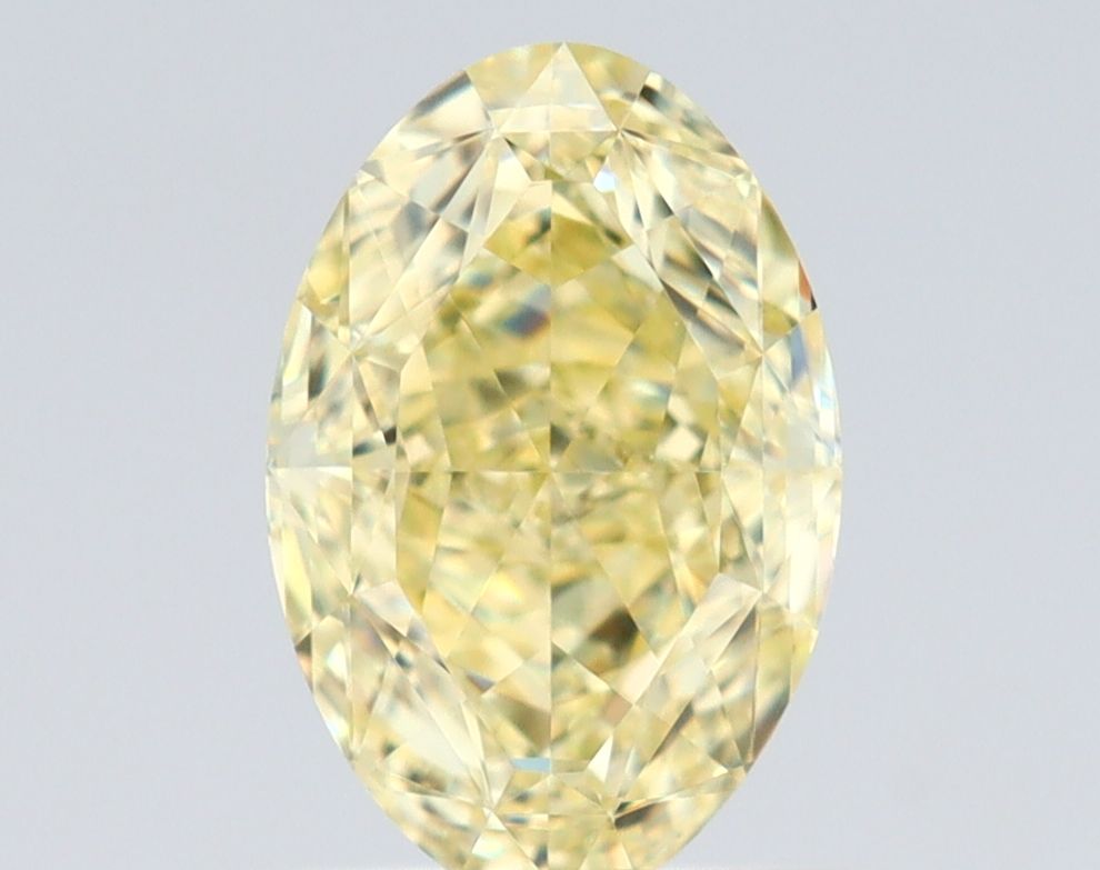 1.08 Carat Oval Diamond Fancy Yellow VS1