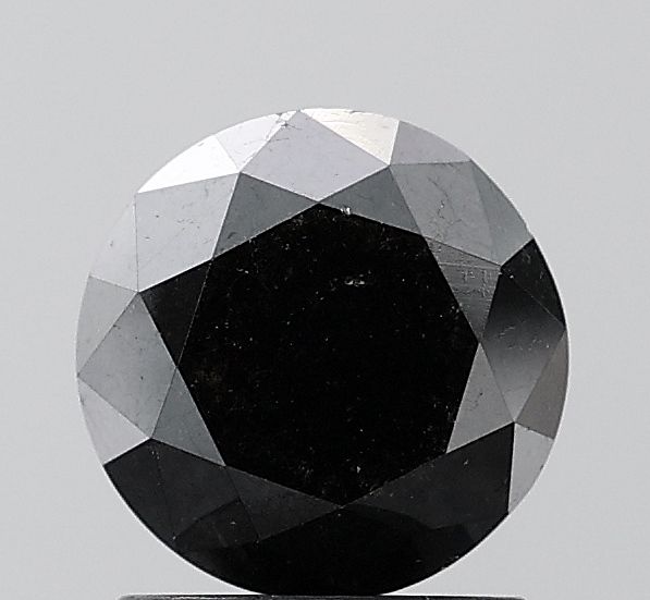 1.82 Carat Round Diamond Black VVS2