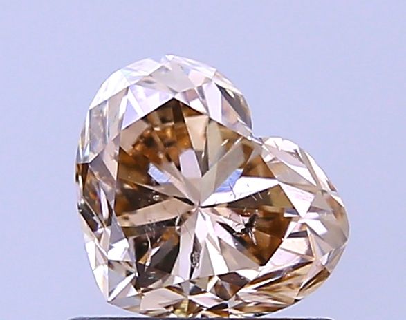 1.01 Carat Heart Diamond Light Brown SI2