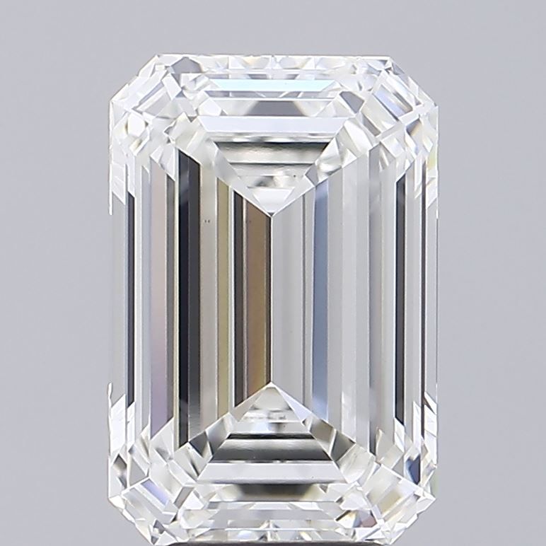 6.09 ct. emerald Lab Grown Diamond front image