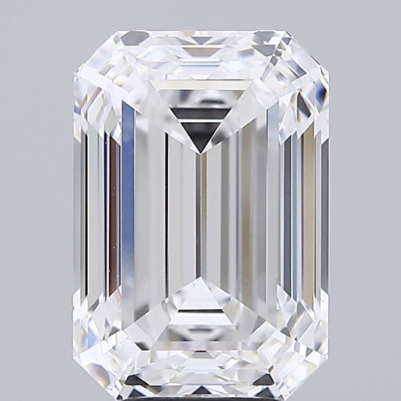 Diament LG szmaragdowy, 6.03 ct, E, VVS2