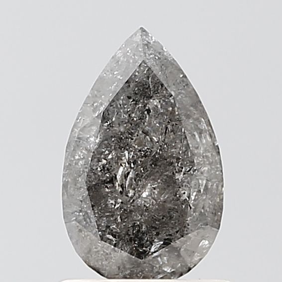 0.62 Carat Pear Diamond Salt and Pepper VS2