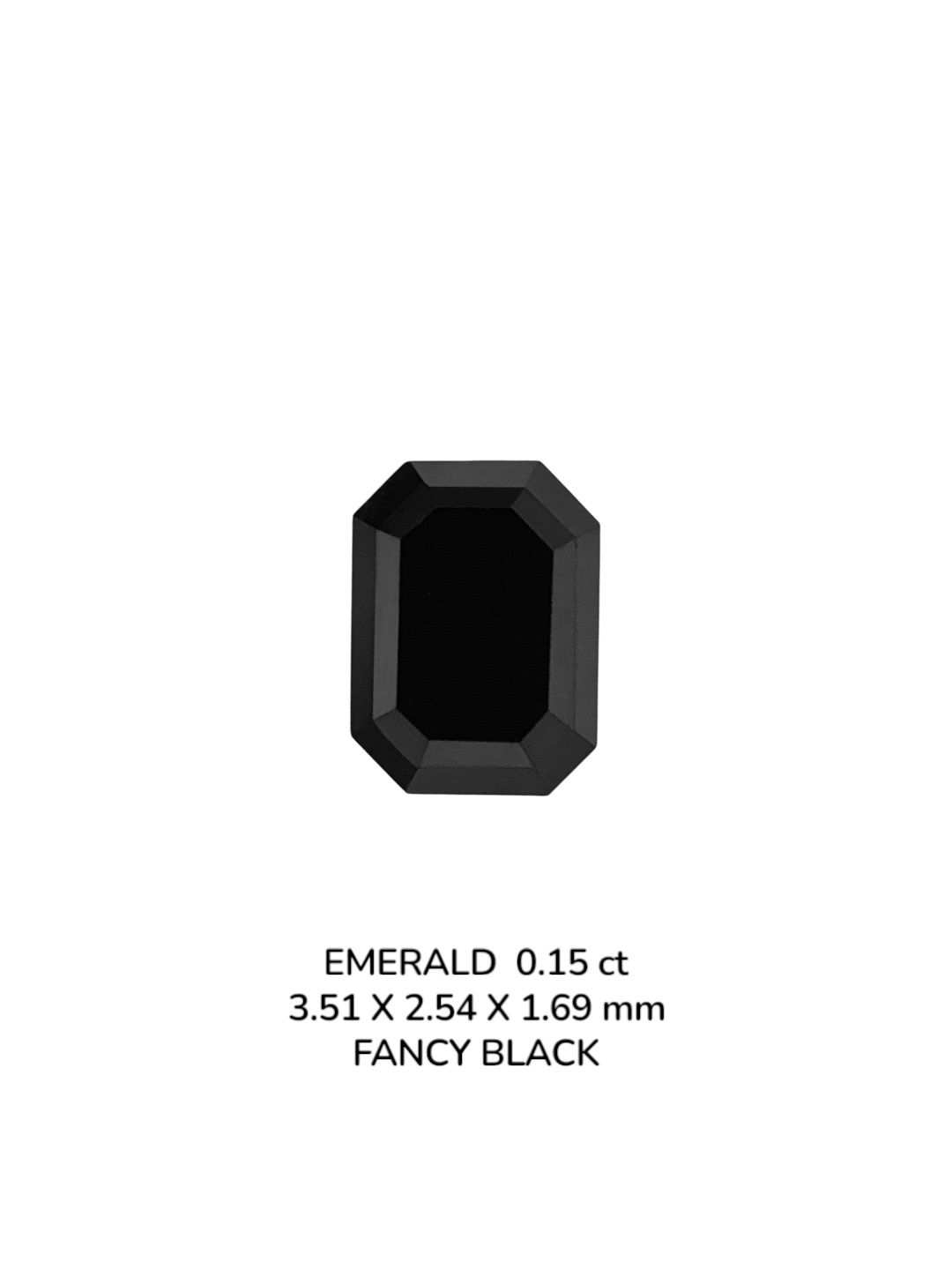 0.15ct Emerald BLACK VVS2