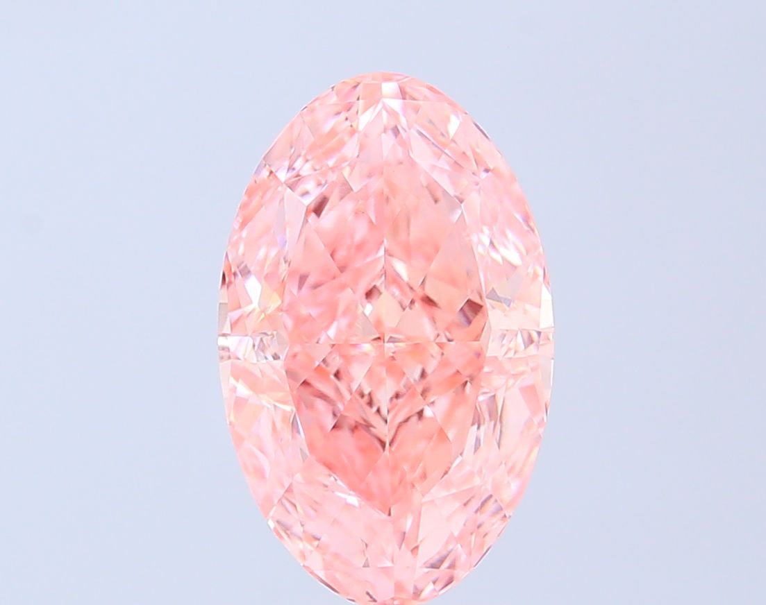 5.23 ct. oval Lab Grown Diamond front image