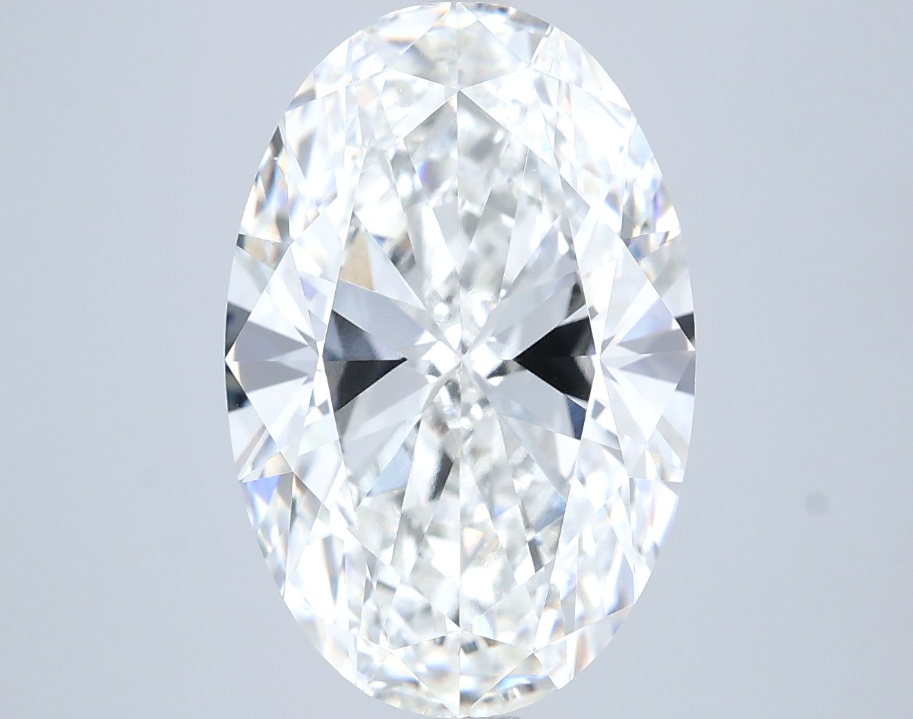 6.54 ct. oval Lab Grown Diamond front image