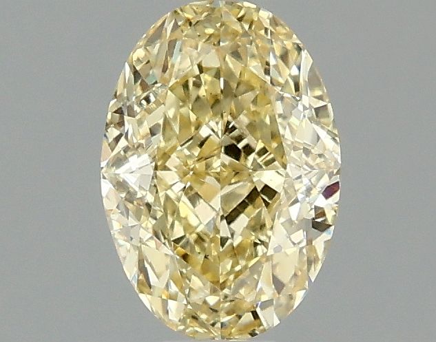 1.04 carat fancy intense yellow VS2 EX Cut IGI oval diamond