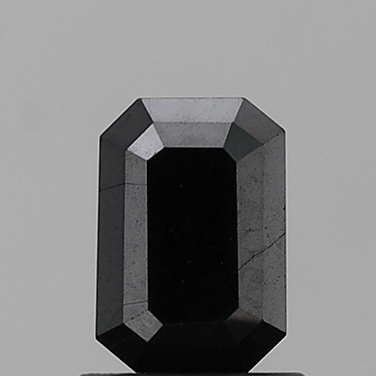 1.17 Carat Emerald Diamond Black VVS2