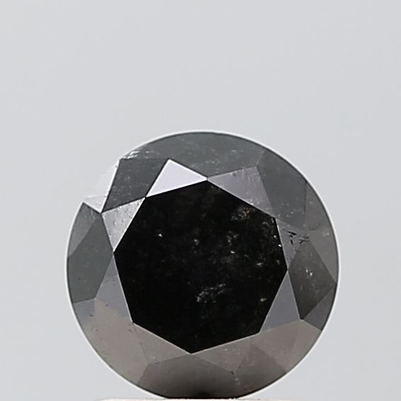 1.42 Carat Round Diamond Fancy Black VS1