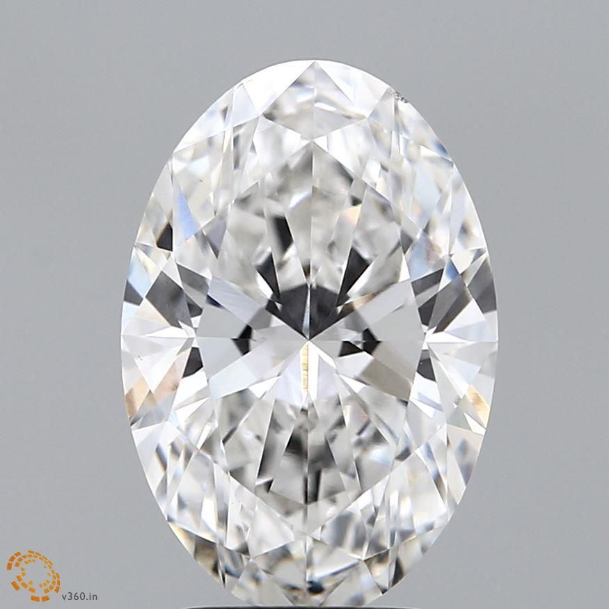 3.11 ct. oval Lab Grown Diamond front image