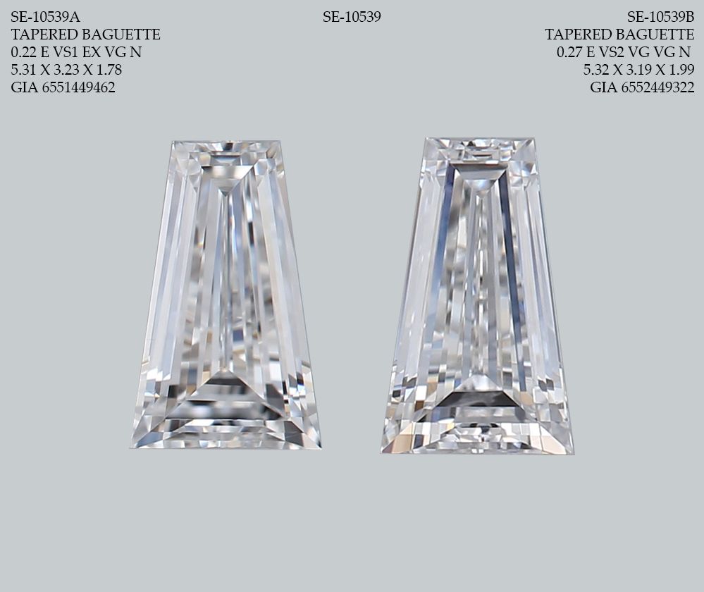 0.27 ct Tapered baguette Diamond