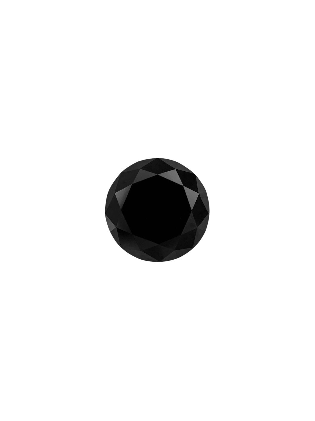 0.46 Carat Round Diamond Fancy Black VVS2