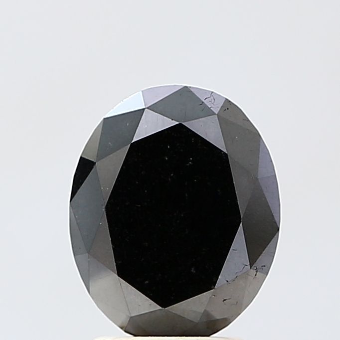 2.41 Carat Oval Diamond Black VVS2