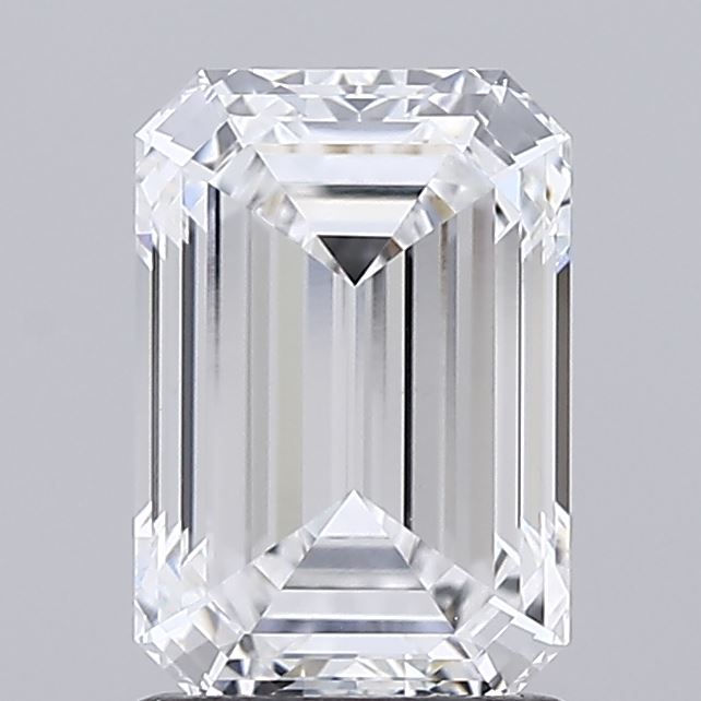 Diamant Émeraude 1.72 ct - Couleur D - Pureté VVS2