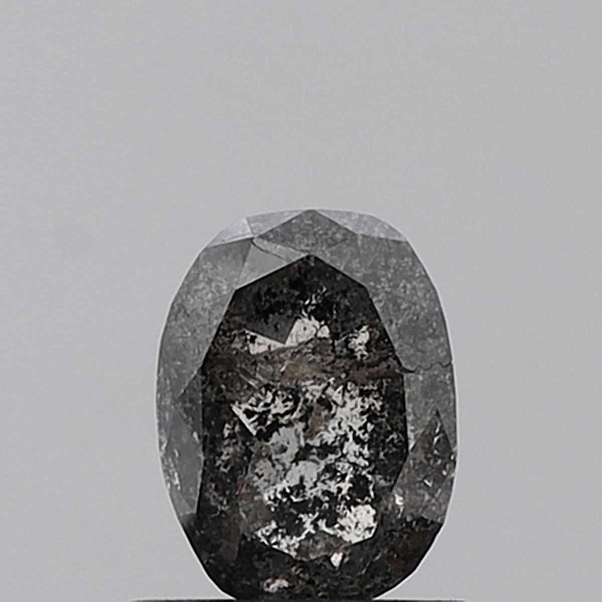 1.04 Carat Oval Diamond Salt and Pepper VVS2