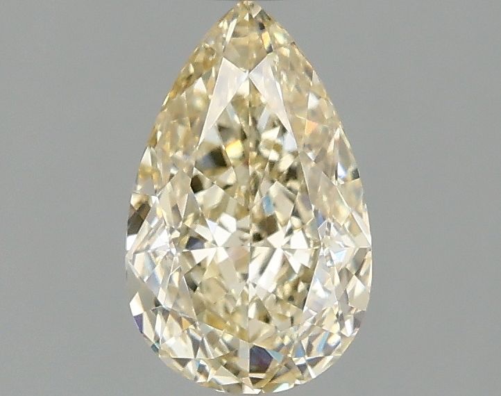 1.09 carat fancy light yellow VS1 EX Cut IGI pear diamond