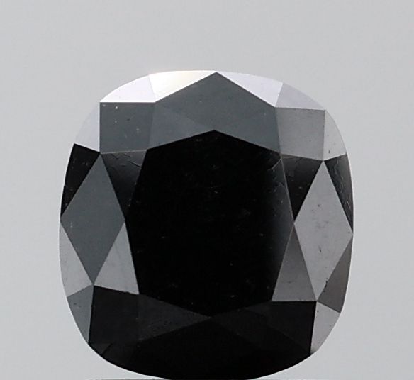 1.79 Carat Cushion brilliant Diamond Black VVS2