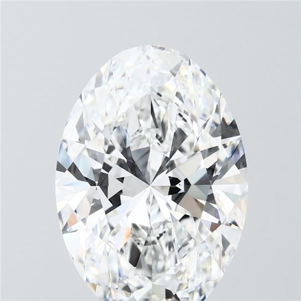 6.08 ct. oval Lab Grown Diamond front image